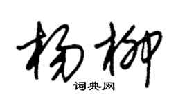 朱錫榮楊柳草書個性簽名怎么寫