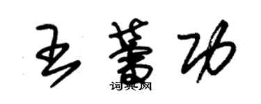 朱錫榮王蕾功草書個性簽名怎么寫