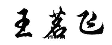 胡問遂王茗飛行書個性簽名怎么寫