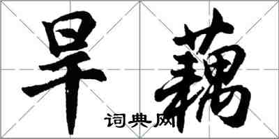 胡問遂旱藕行書怎么寫