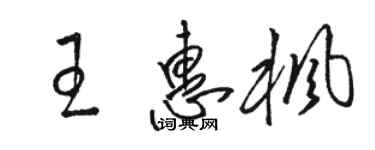 駱恆光王惠楓草書個性簽名怎么寫