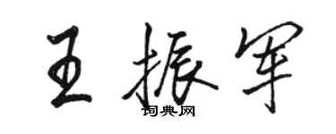 駱恆光王振軍行書個性簽名怎么寫