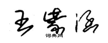 朱錫榮王紫涵草書個性簽名怎么寫