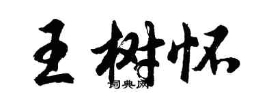 胡問遂王樹懷行書個性簽名怎么寫