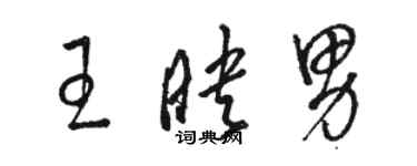 駱恆光王映男草書個性簽名怎么寫