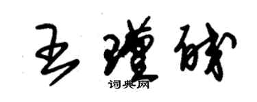 朱錫榮王瑾皎草書個性簽名怎么寫