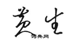 駱恆光黃生草書個性簽名怎么寫