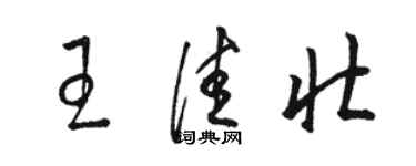 駱恆光王佳壯草書個性簽名怎么寫