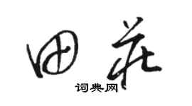 駱恆光田莊草書個性簽名怎么寫