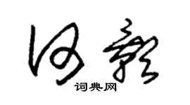 朱錫榮何影草書個性簽名怎么寫