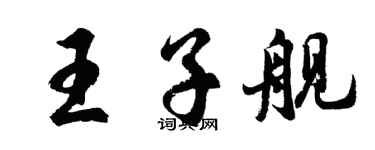 胡問遂王子艦行書個性簽名怎么寫