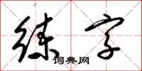 梁錦英練字草書怎么寫