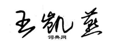 朱錫榮王凱燕草書個性簽名怎么寫