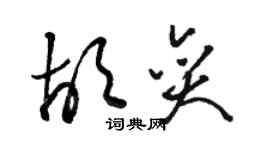 駱恆光胡奕草書個性簽名怎么寫