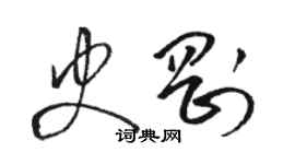 駱恆光史剛草書個性簽名怎么寫