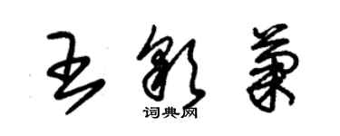 朱錫榮王彩菊草書個性簽名怎么寫