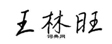 王正良王林旺行書個性簽名怎么寫