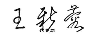 駱恆光王新蓉草書個性簽名怎么寫