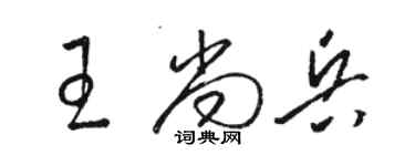 駱恆光王尚兵草書個性簽名怎么寫