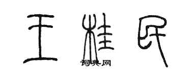 陳墨王桂民篆書個性簽名怎么寫