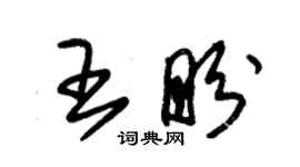 朱錫榮王盼草書個性簽名怎么寫