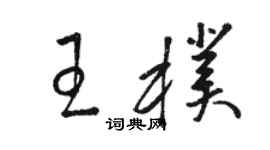 駱恆光王朴草書個性簽名怎么寫