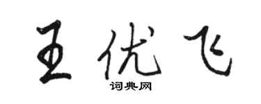 駱恆光王優飛行書個性簽名怎么寫