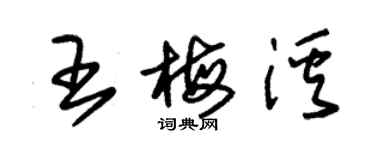 朱錫榮王梅溪草書個性簽名怎么寫