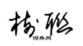 朱錫榮樹聯草書個性簽名怎么寫