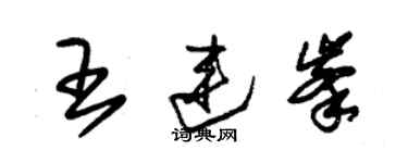 朱錫榮王連峰草書個性簽名怎么寫