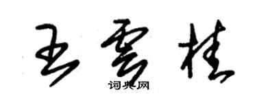 朱錫榮王雲桂草書個性簽名怎么寫