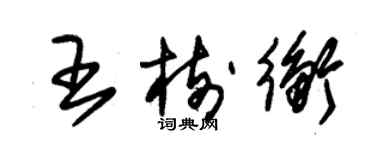 朱錫榮王樹衡草書個性簽名怎么寫