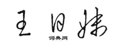 駱恆光王日妹草書個性簽名怎么寫