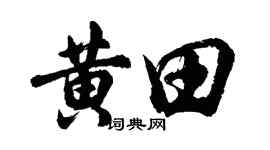 胡問遂黃田行書個性簽名怎么寫