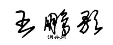 朱錫榮王鵬歌草書個性簽名怎么寫