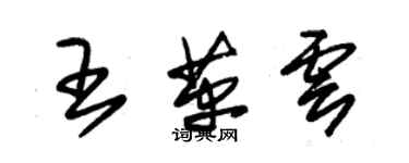 朱錫榮王革雲草書個性簽名怎么寫