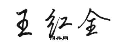 駱恆光王紅全行書個性簽名怎么寫