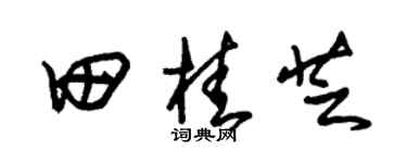 朱錫榮田桂芝草書個性簽名怎么寫