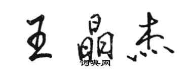 駱恆光王晶傑行書個性簽名怎么寫