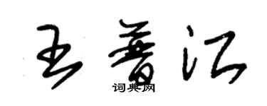 朱錫榮王普江草書個性簽名怎么寫