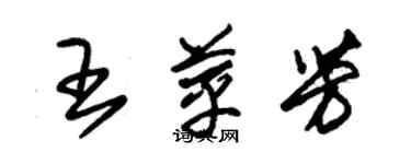 朱錫榮王苹芳草書個性簽名怎么寫