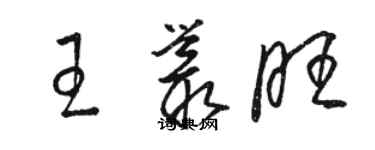 駱恆光王叢旺草書個性簽名怎么寫