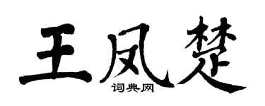 翁闓運王鳳楚楷書個性簽名怎么寫