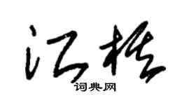 朱錫榮江棋草書個性簽名怎么寫