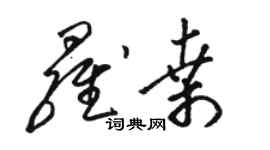 駱恆光羅桑草書個性簽名怎么寫