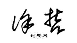 朱錫榮徐哲草書個性簽名怎么寫