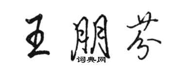 駱恆光王朋芬行書個性簽名怎么寫