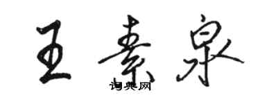 駱恆光王素泉行書個性簽名怎么寫
