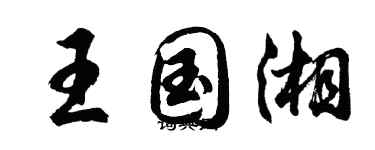 胡問遂王國湘行書個性簽名怎么寫