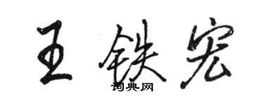 駱恆光王鐵宏行書個性簽名怎么寫